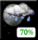 Cloudy, Light Rain Showers